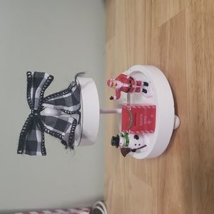 Christmas mini Santa, Santa Mail, and Snowman